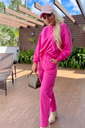 Conjunto moletinho com capuz