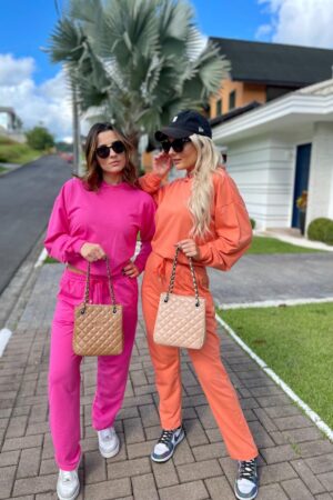 Conjunto moletinho com capuz